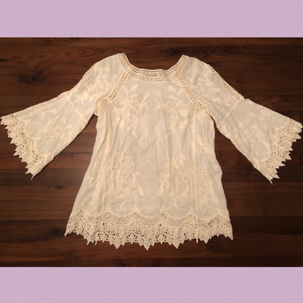 Lacey boho top